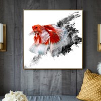 Waimaotong China Market Fish Pattern Acrylic Giclee Prints Painting